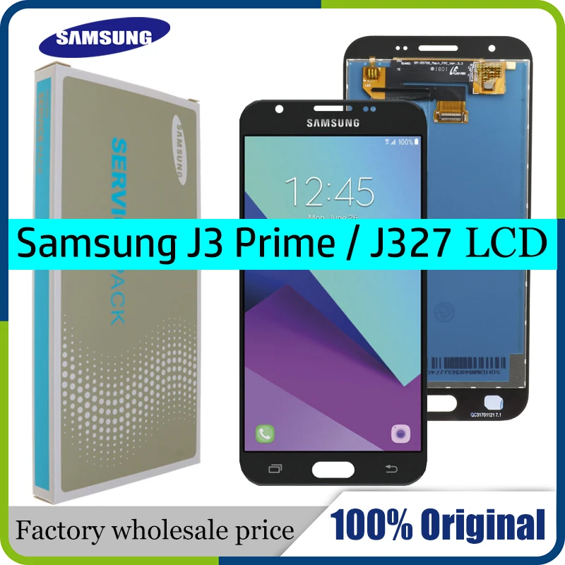 ЖК-дисплей для SAMSUNG GALAXY J327 J3 Prime 2017 j327W J327V J327T J327P дисплей с тачскрином сменный экран