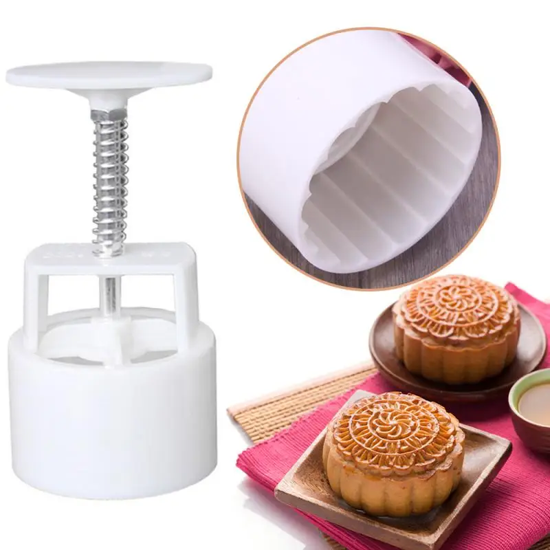 Высокое качество 6 стилей цветок Mooncake плесень 100 г Diy ручной пресс помадка луна