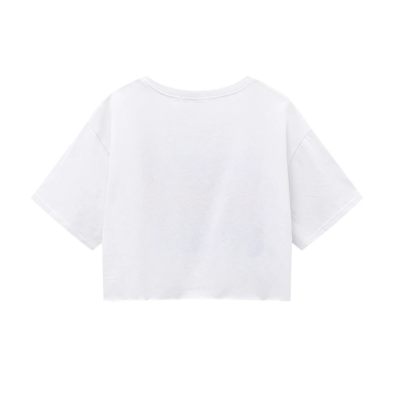 

Oversize Girls Soft Cotton O Neck T-shirt 2021 Summer Fashion Ladies Office Loose Women Korean Style Short Trendy Top