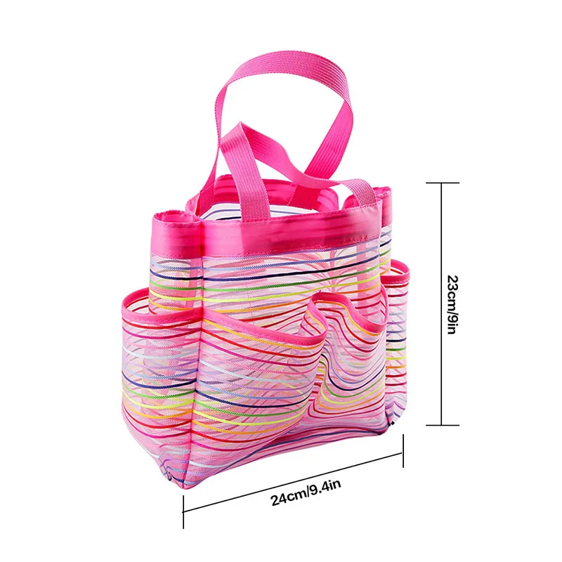 

Foldable Portable Oxford Cloth Beach Mesh Bag Beach Pouch Children Toys Storage Bag Handbag Type Swimming Bag