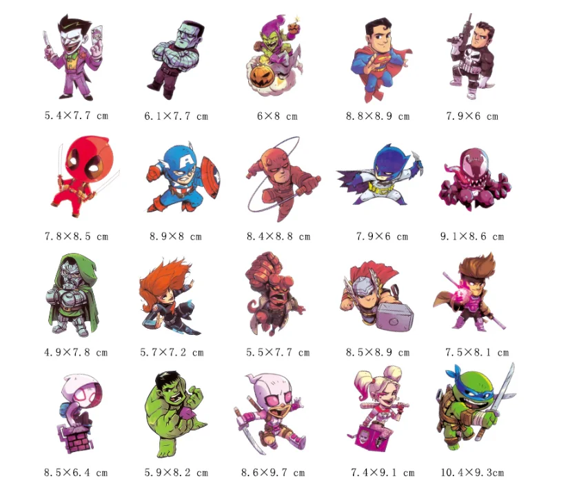 100 шт наклейки Marvel Pack персонажи фильмов для мобильного телефона, ноутбука, чемодана, гитары, скейтборда, автомобильные водонепроницаемые наклейки