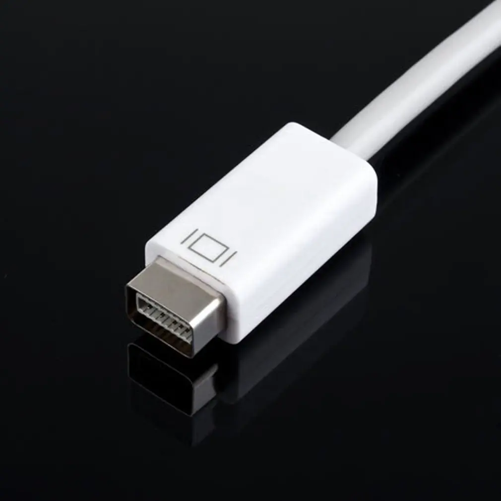 Mini DVI Мужской к HDMI Женский Кабель для монитора конвертер видеоадаптера Kable Кабо шнур 1080P для Apple Mac Macbook Прямая