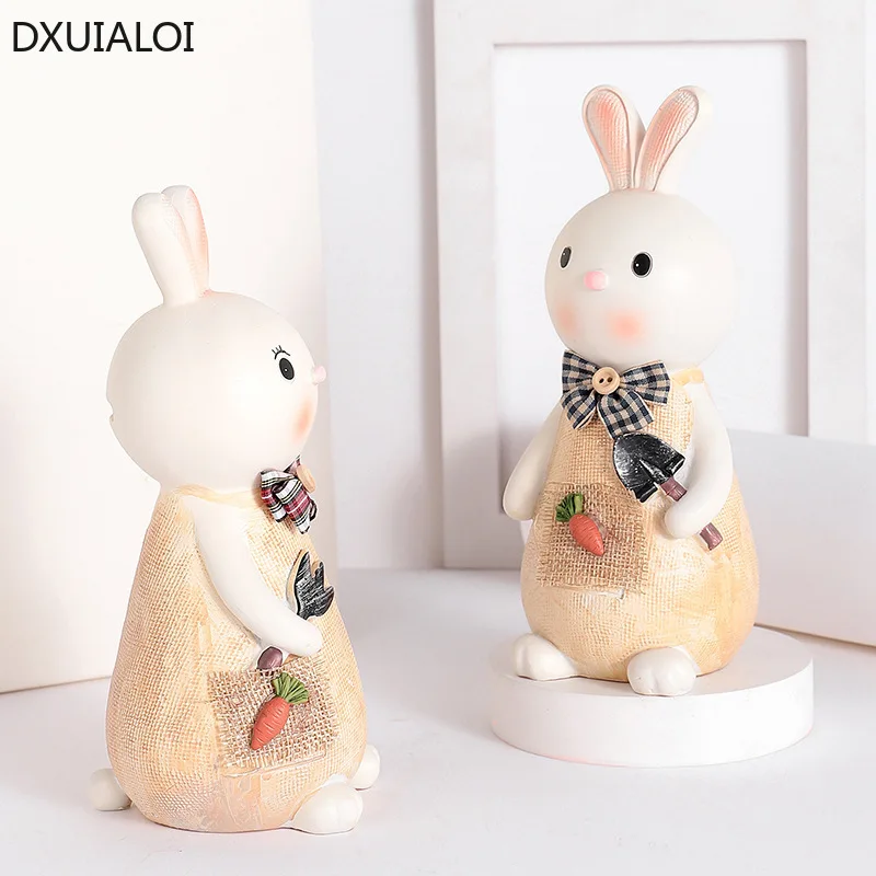 Копилка в нордическом стиле DXUIALOI креативный милый кролик каучуковая поделка