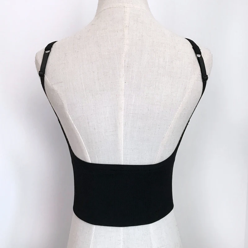 Пикантная майка с открытой спиной короткий жилет укороченные топы уличная