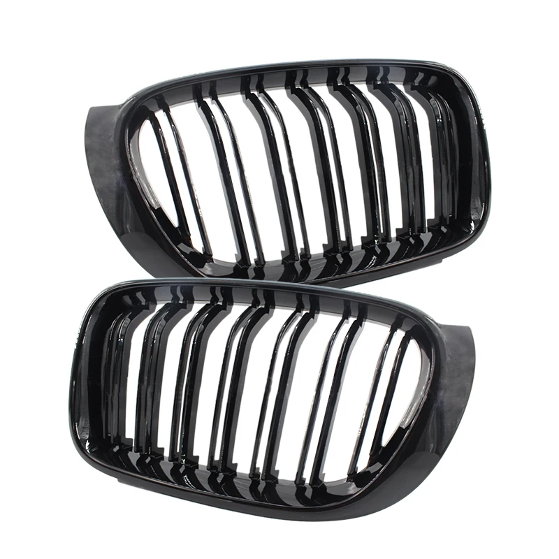 

51117338571 51117338572 51137367421 51137367422 Front Kidney Grill Grille Double Line Gloss Black Fit for BMW F25 X3 F26 X4