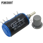 (1 шт. WXD3-13 2 Вт потенциометр + 1 шт. серая ручка) 100 200 220 1K 2,2 K 3,3 K 4,7 K 5,6 K 10K 22K 33K 47K 6,8 K Ом WXD3-13-2W