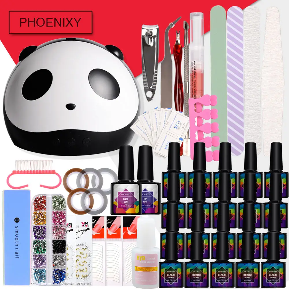 Маникюрный набор 36 Вт Сушилка для ногтей гель лаков верхний Базовый лак