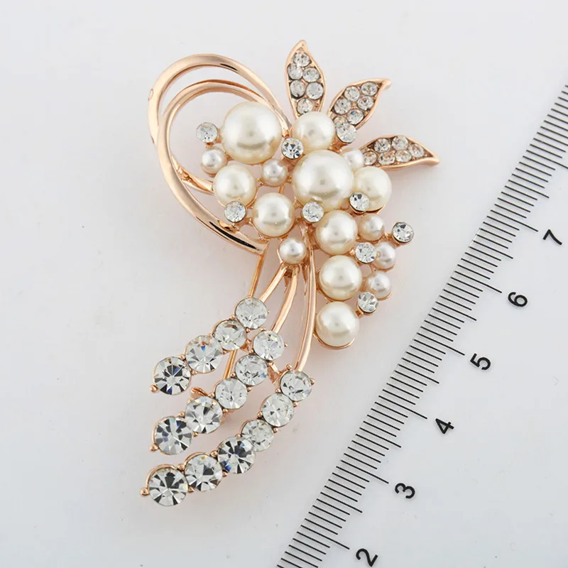 ZOSHI модные ювелирные изделия брошь золотистого цвета шпильки Австрийские