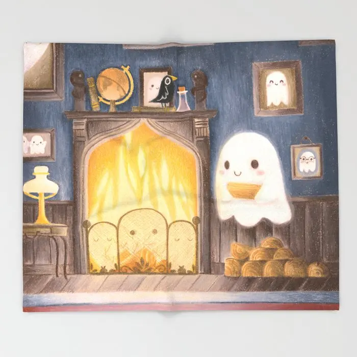 

Imp Making Fire Cartoon Flannel Blanket Winter Bedspread Soft Warm Throw Blankets for Bed Sofa Travel Bedding Throws