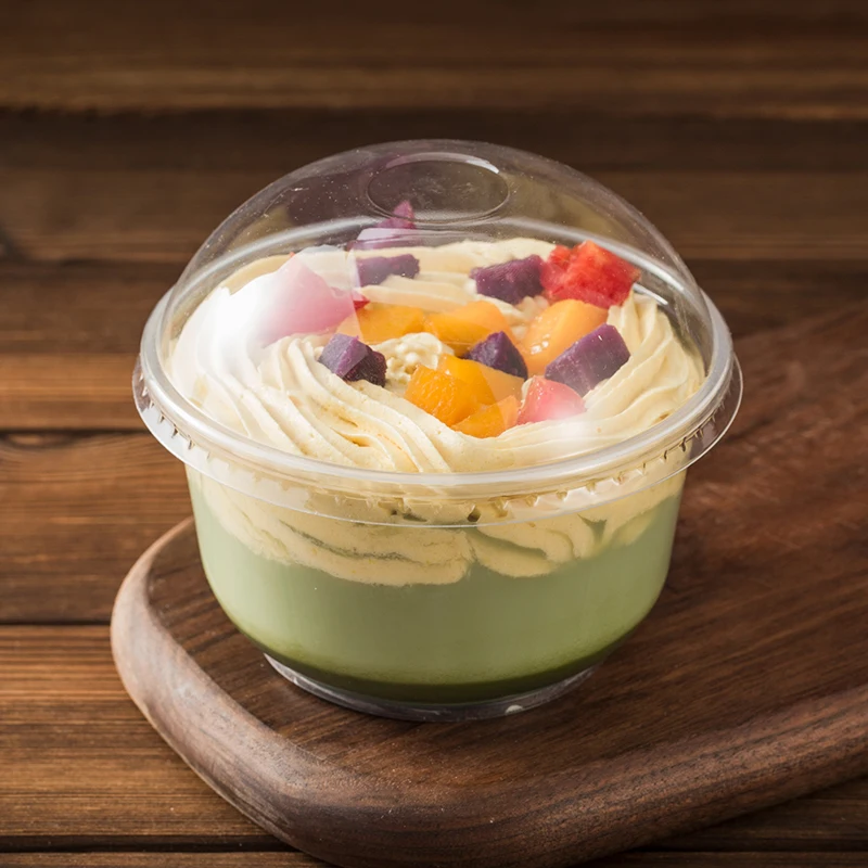 cup and lid 50 шт прозрачные одноразовые чашки для упаковки холодного напитка, вечерние чашки, 500 мл, молочный чай сок, ледяной пудинг со сливками, пластиковые чашки с крышками - Цвет: cup and lid