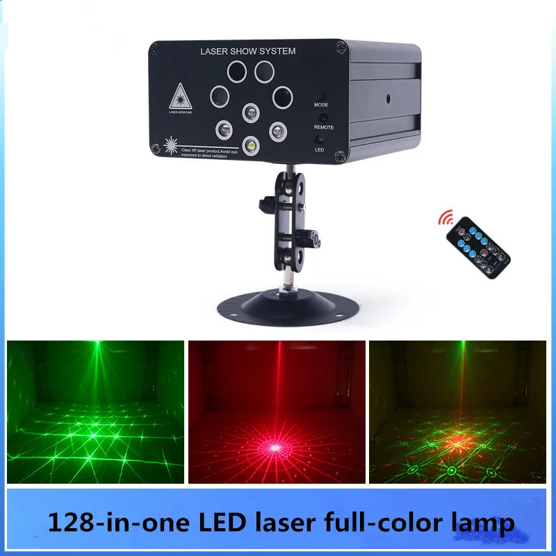 

Party Light DJ Disco Lights Stage Lighting Projector Sound Activated Flash Strobe Light with Remote Control for Parties Home Bar