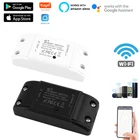 Умный переключатель Wi-Fi 10A Tuya, таймер, беспроводные переключатели модули для автоматизации умного дома, Совместимость с Alexa Google Home