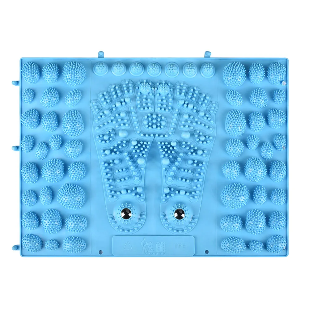 

Massage Cushion Yoga Acupressure Mat Foot Massager Pain Stress Relief Acupuncture Massage Pad Anti-Slip Feet Massage Yoga Pad