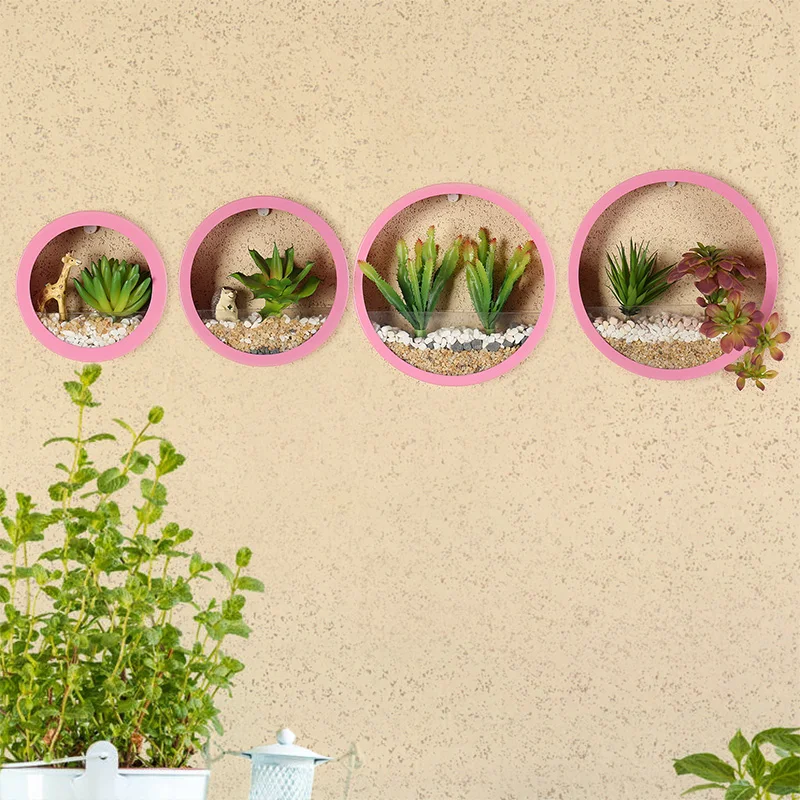 Подвесной Плантатор креативная круглая металлическая железная настенная ваза