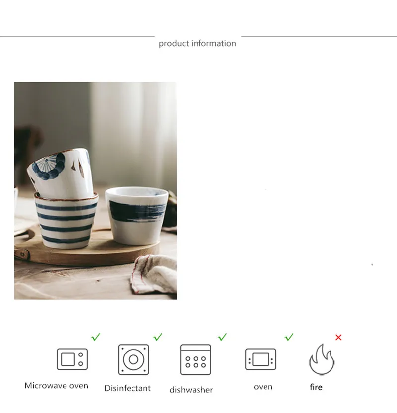 Керамическая Ретро кружка для кофе винтажная чашка воды керамическая чайная