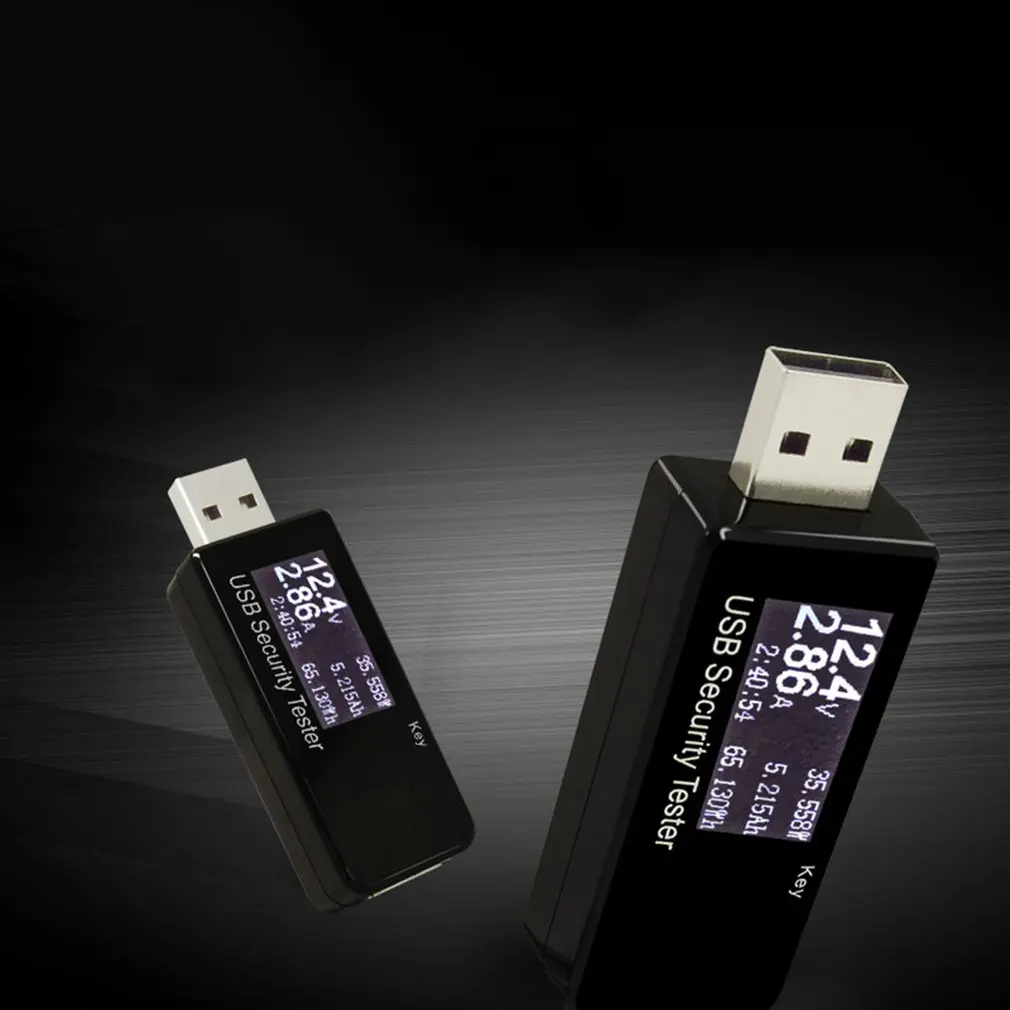 Цифровой USB тестер безопасности компактный светодиодный вольтметр амперметр