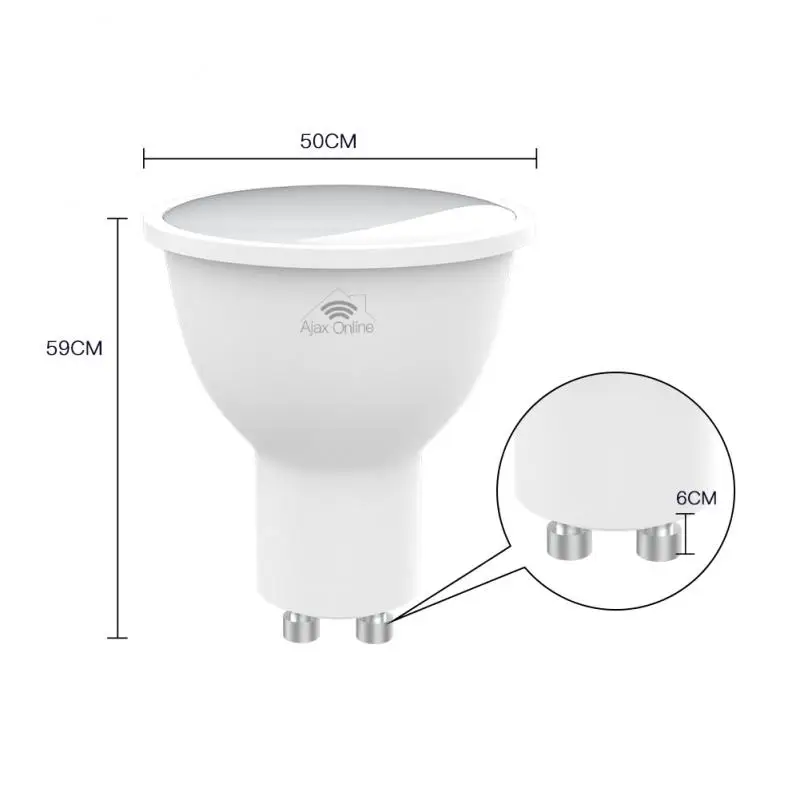 

WiFi Smart Light Bulb GU10 LED RGB Lamp Work With Alexa/Google Home RGB Dimmable Timer Function Bulb Remote Control LED Bulb