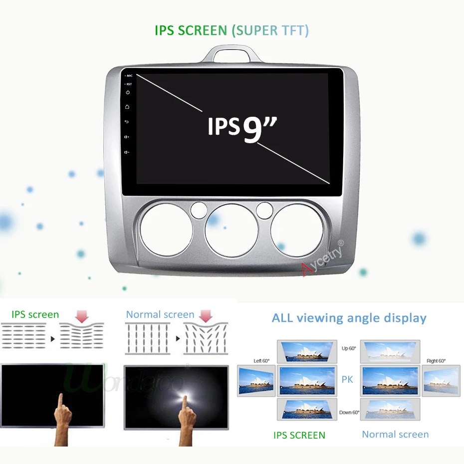 4G+ 64G 8 ядерный для Ford Focus 2 EXI MT 2 3 MK3 Mk 2 2004-2011 Автомобильный Радио мультимедийный плеер gps Android 9 No 2 din dvd DSP ips obd2
