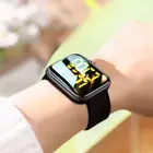 Часы наручные мужские электронные, модные цифровые светодиодные, с акриловым квадратным циферблатом, водонепроницаемость 50 м