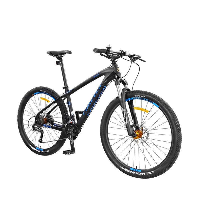 27.5 Inches Mountain Bike Male Carbon Fiber Frame Double Disc Brake Spring Fork Suitable For 162-195cm |