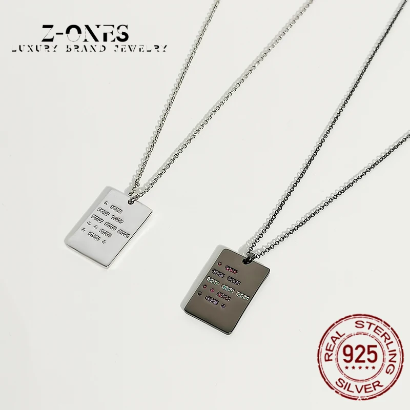 

2021 female women925 sterling silver fashion chain necklace zircon lock pendant Monaco jewelry trend