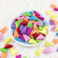 30pcs 1320mm mixed color long triangle shape acrylic beads for childrens manual diy necklace bracelet accessories