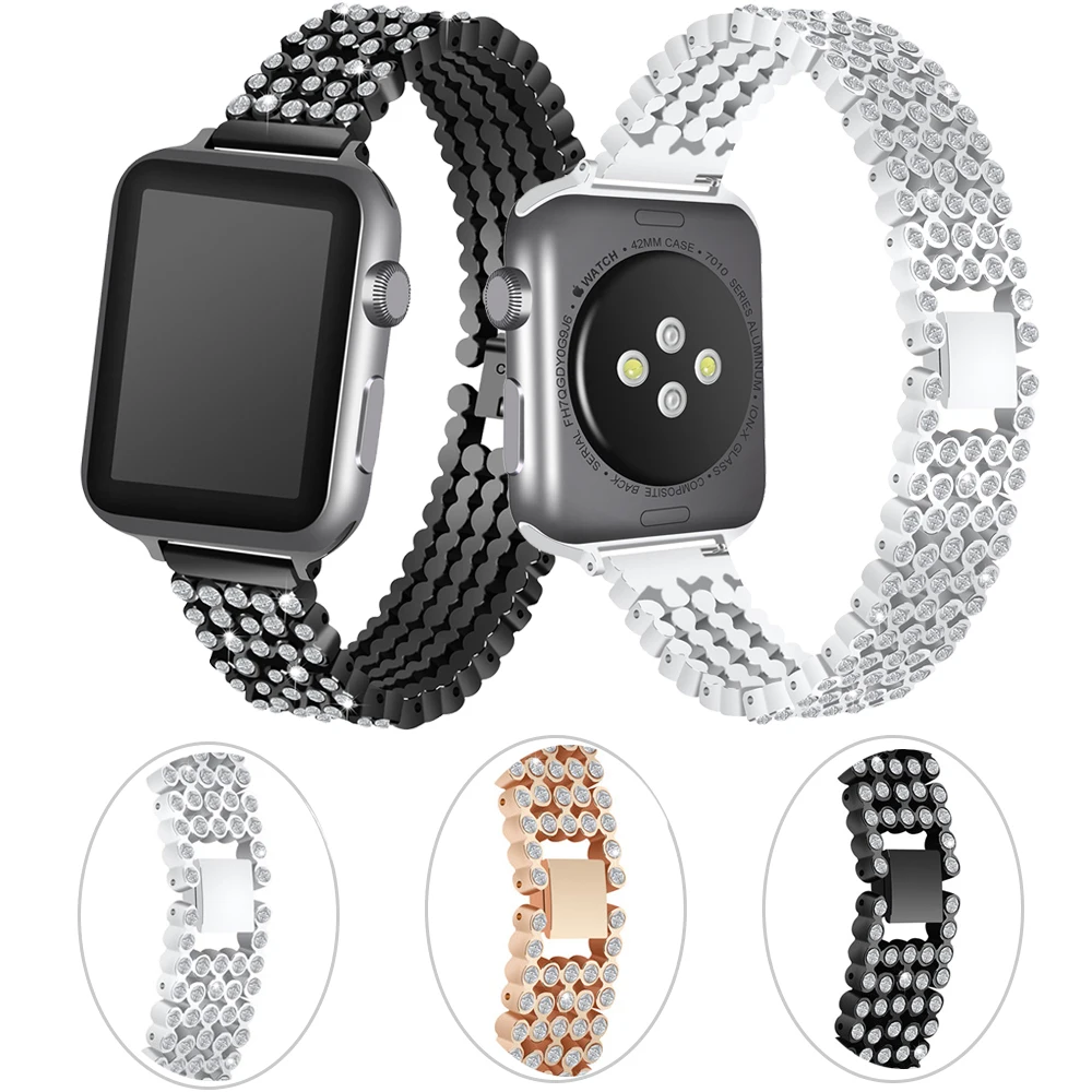 

Ремешок из нержавеющей стали для Apple Watch 44 мм, 40 мм, 42 мм, 38 мм