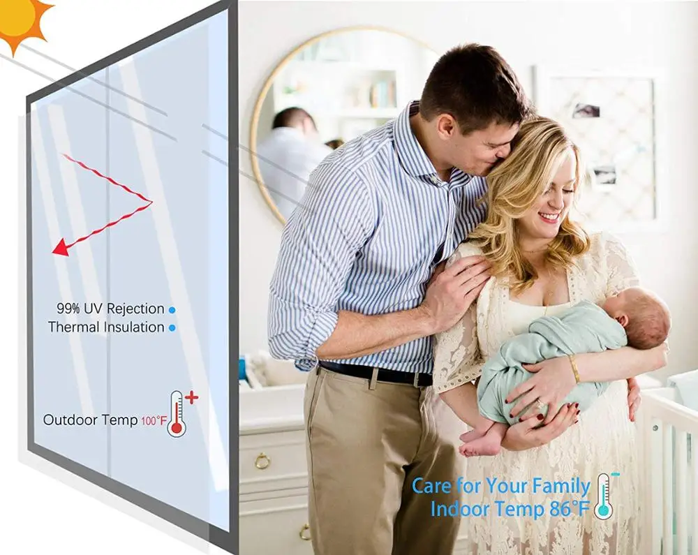 Wxshsh 3D декоративная оконная пленка статическая липкая термоконтроль оконные