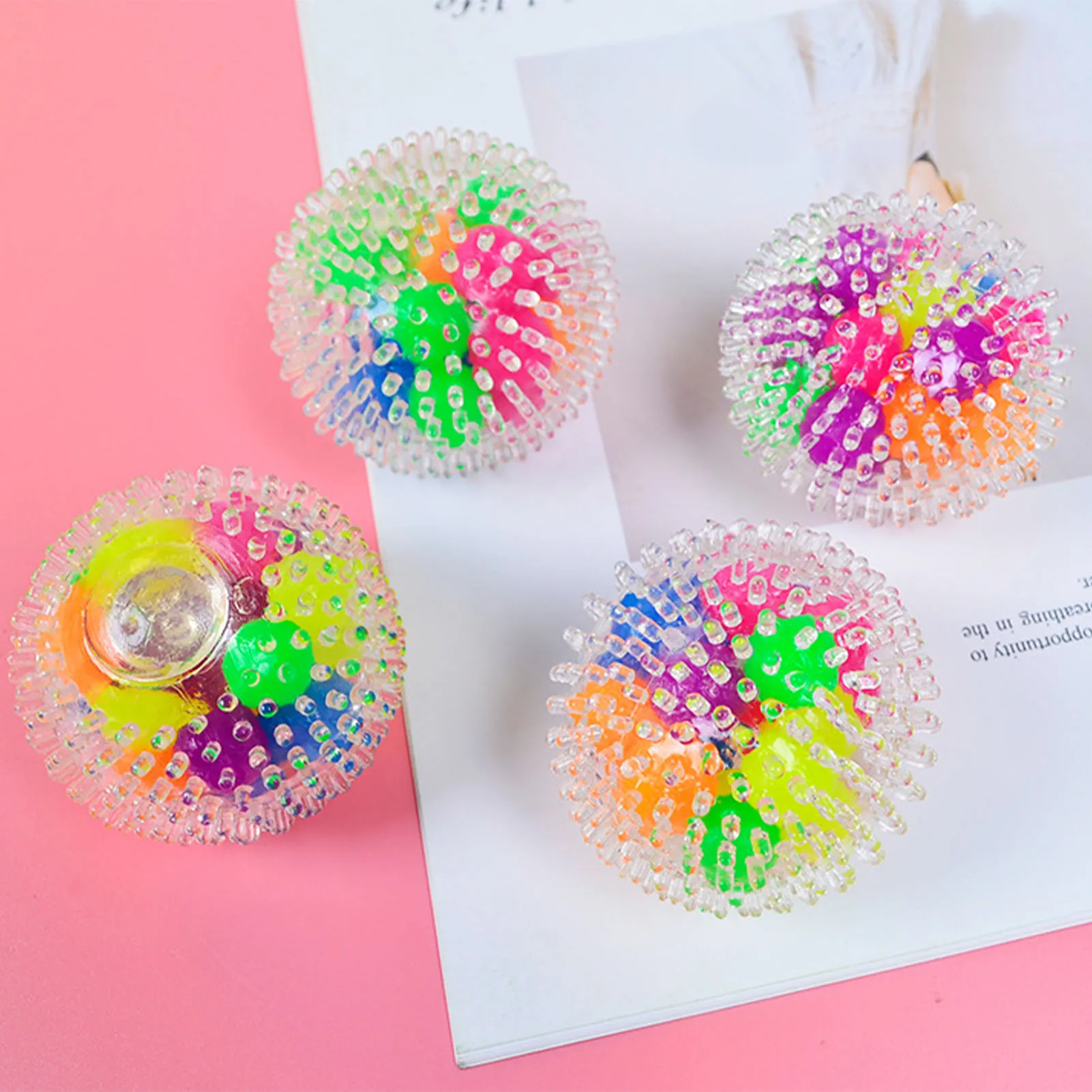 

1pcs Rainbow Stress Ball Anxiety Relief Fidget Sensory Squeeze Ball Toys For Adults Children Doll Toys For Kid Girl Pressure Toy