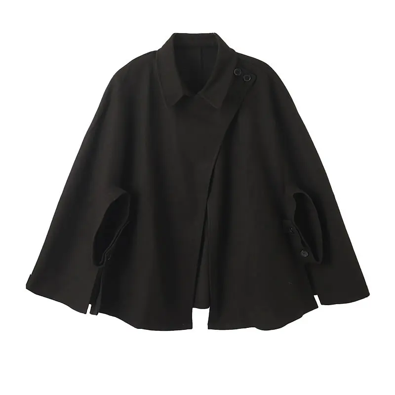 

XITAO Black Trench Women Fashion New Elegant Goddess Fan 2020 Winter Single Breast Casual Style Elegant Minority Coat DZL2335