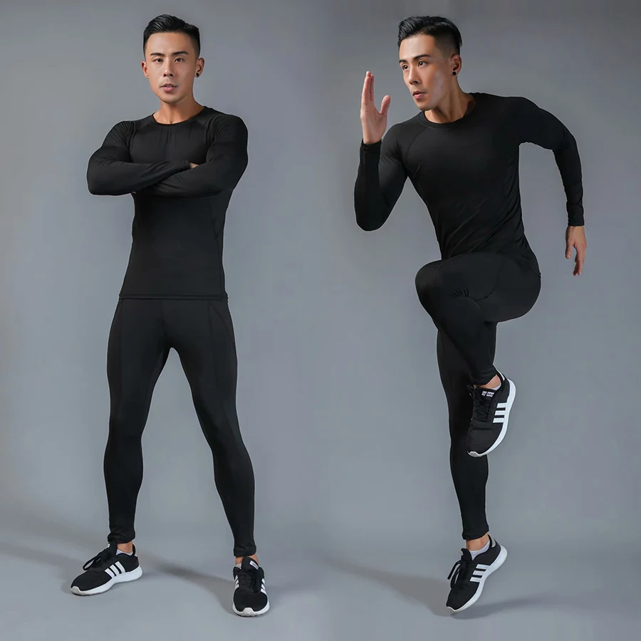 Для мужчин зимняя куртка термобелье женские long John спортивная рубашка сжатия