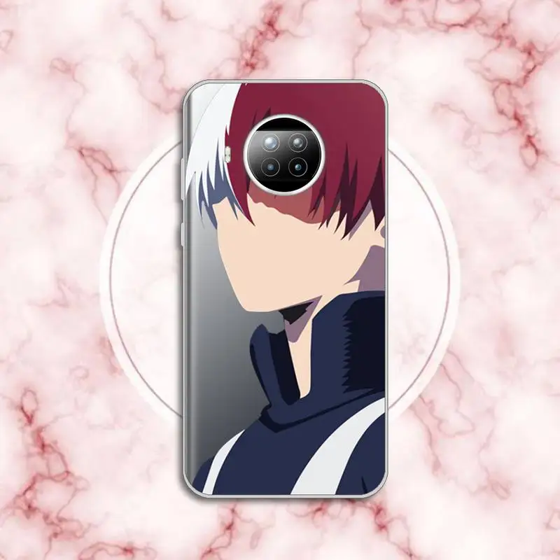 

Shoto Todorok Phone Case Transparent for xiaomi redmi note 8 9 9s 11 10t lite pro