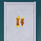 Наклейка на дверь унитаза, зеркальная Настенная Наклейка для общественных мест, наклейка на стену для дома, отеля, Зеркальная Наклейка s