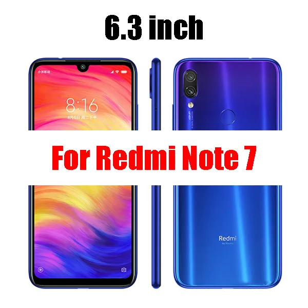 Red mi note 7 8 pro стекло для xiaomi note7 note8 закаленного экран протектор note7pro note8pro бронированный защитный xiomi Red mi на - Цвет: For Redmi Note 7
