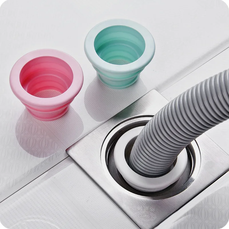 

Silicone Seal Ring Sewer Pipe Pest Control Anti-odor Deodorant Shower Drain Cover Washing Machine Pool Floor Drain Sealing Plug