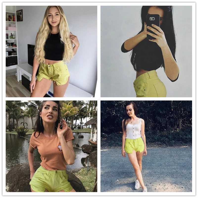 

2021 Jeans Shorts Women Summer NEW Streetwear Loose Sexy Denim Short Beach Vacation Woman Shorts Low Waist Spodenki Damskie K934