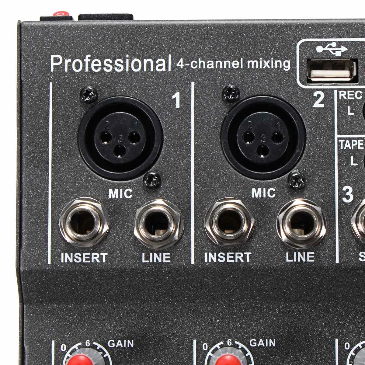 LEORY 4 канальная звуковая консоль для караоке профессиональная студийная запись