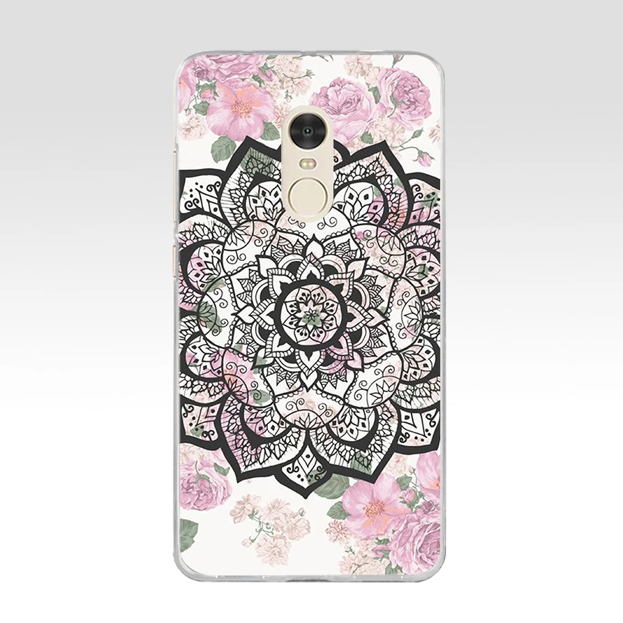 369FG The mandala Soft Silicone Tpu Cover phone Case for xiaomi redmi 7 7a note 4A 4X 6 Pro 6A | Мобильные телефоны и