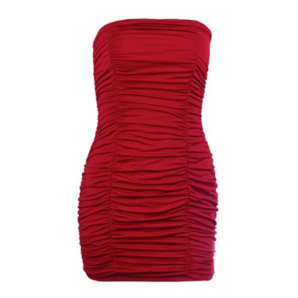 Женское пикантное облегающее мини-платье без бретелек модель 2021 года модное