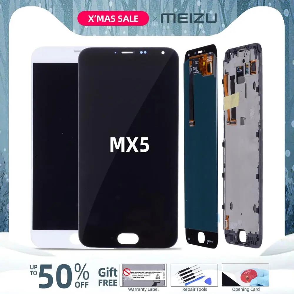 5,5 '' ЖК-дисплей для MEIZU MX5, сенсорный экран с рамкой, замена для MEIZU MX5, ЖК-дисплей M575M M575