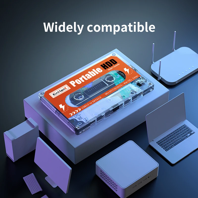 2T HDD Портативный внешний игровой жесткий диск SATA 3 для ноутбука/ПК/Windows/Mac OS с 63000 +