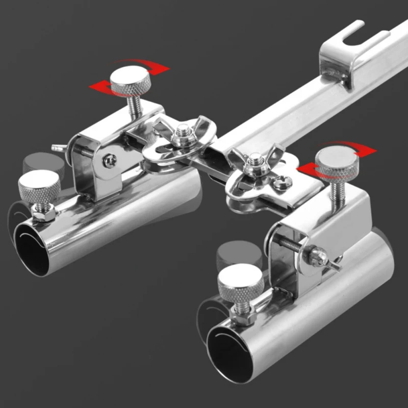 

360 Degree Adjustable Stainless Steel Fishing Rod Stand Fishing Tools Accessories Boat Rod Holder Rack Bracket Chair Mounted