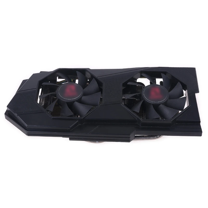

AMDRX570 RX580 RX588 chip graphics cooling fan with shell, RX570 580 GPU cooling panel Graphics Card Cooler Fan