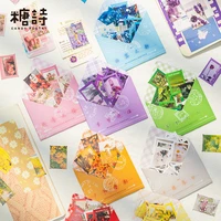 jianwu 40 pcs ins flower sticker pack aesthetic fresh plant scrapbooking collage decoration material stickers kawaii stationery