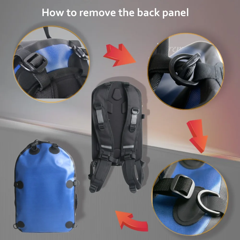 Maxcatch Fishing Bag 100% Waterproof Fsihing Backpack Dry 25L Ultra-durable 840D with YKK Zipper Tube Holder | Спорт и развлечения