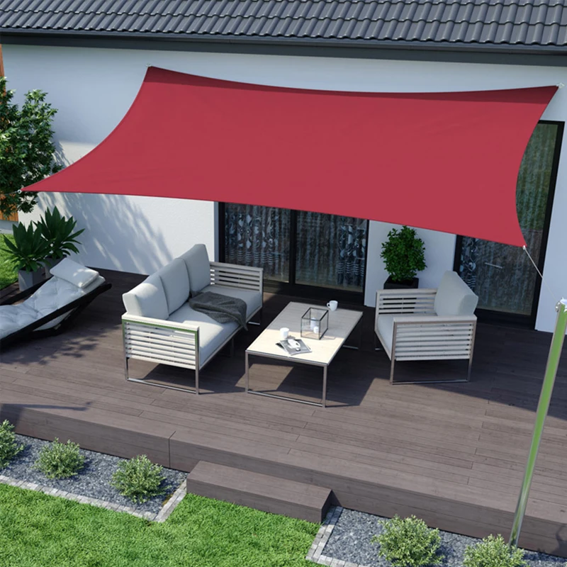 

Sun Shade Sail UV Block Water Resistant for Outdoor Patio Garden in Every Color Easy Install Sun Shade Sail