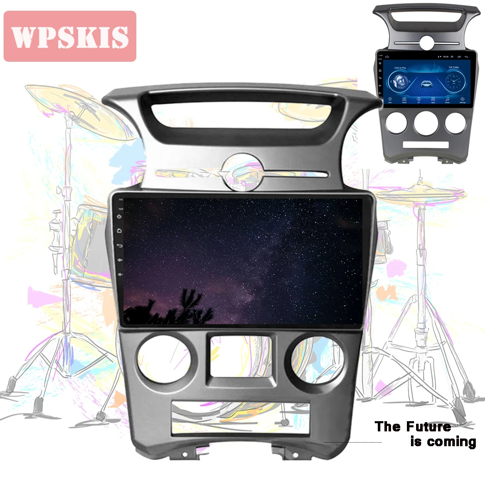 Ips 2Din 1024*600 Android 10,0 автомобильный DVD авто радио с google play gps navi HU мультимедиа для kia Carens 2007 2008 2009 2010 11