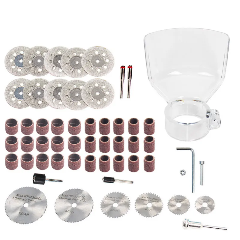 

52pc Diamond Cutting Discs Sanding Grinding Wheel Circular Saw Blade Woodworking Metal Dremel Mini Drill Rotary Tool Accessories