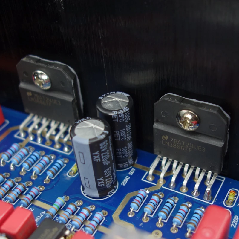 70 Вт * 2 мощная Плата усилителя мощности DIY AC16-30V LM3886 с фронтальной стадией Op Amp NE5534