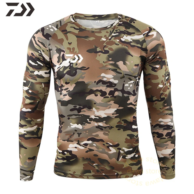 Рыболовная рубашка с длинным рукавом одежда для рыбалки тактическая камуфляжная